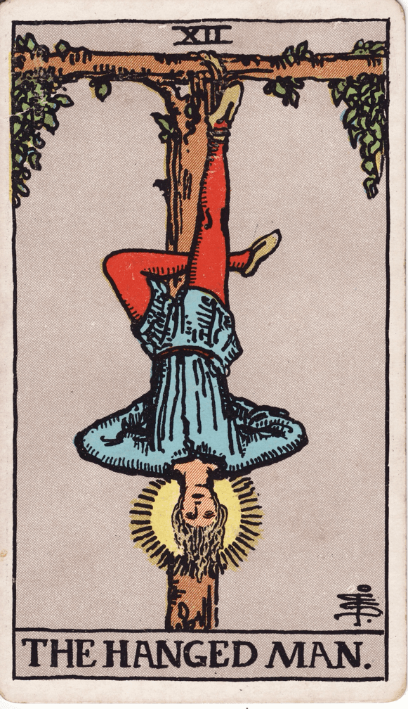 The Hanged Man tarot card
